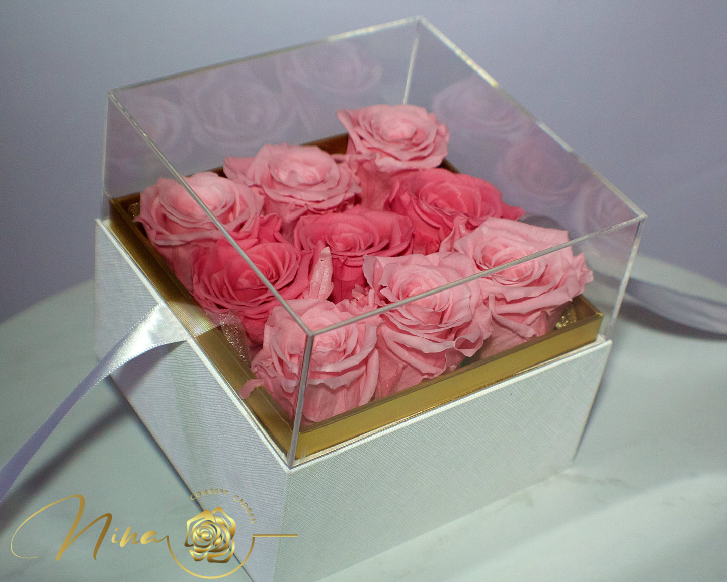 BOÎTES À ROSES ÉTERNELLES