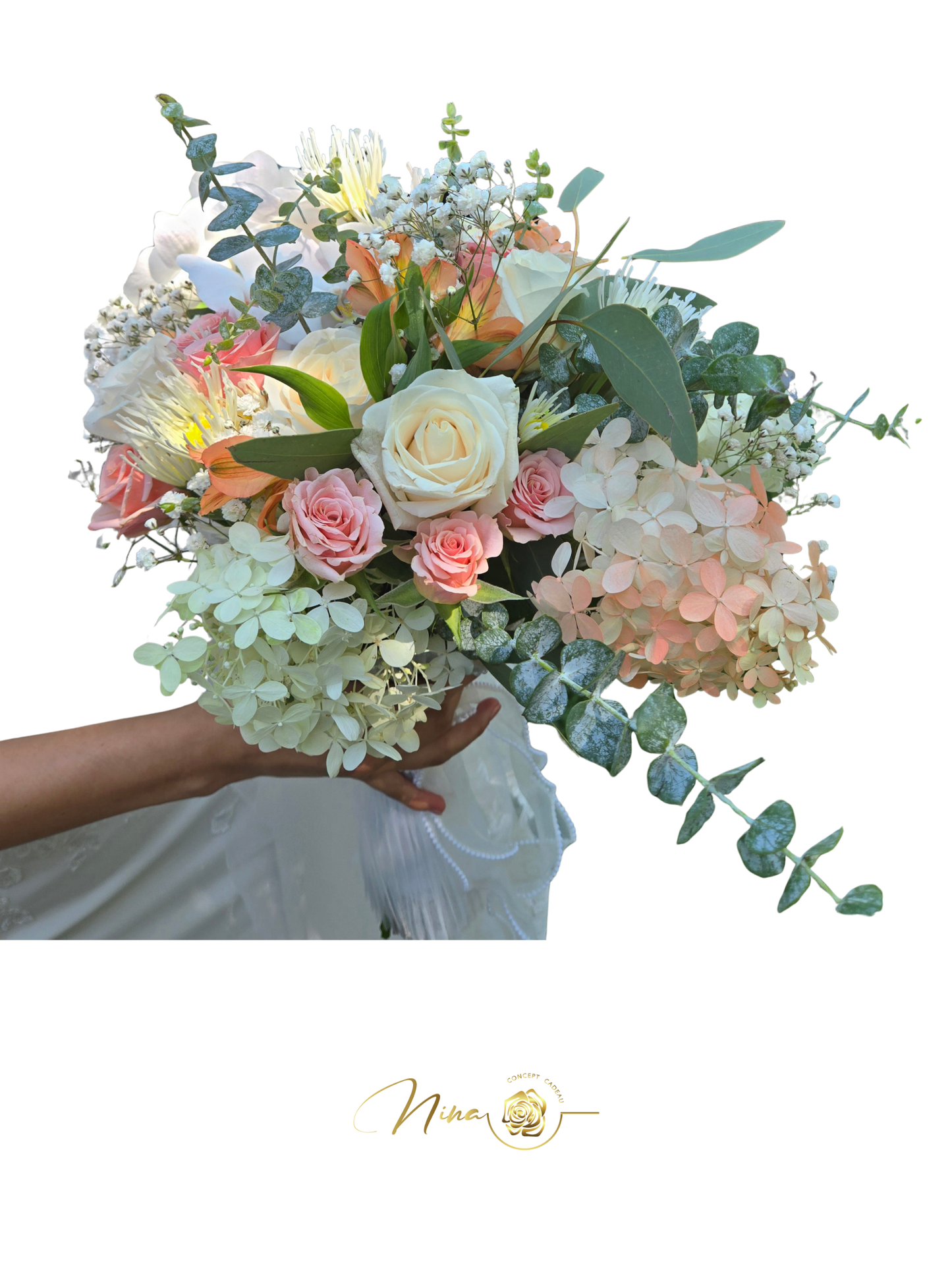 Bouquet Élégance douceur- Composition Florale Haut de Gamme