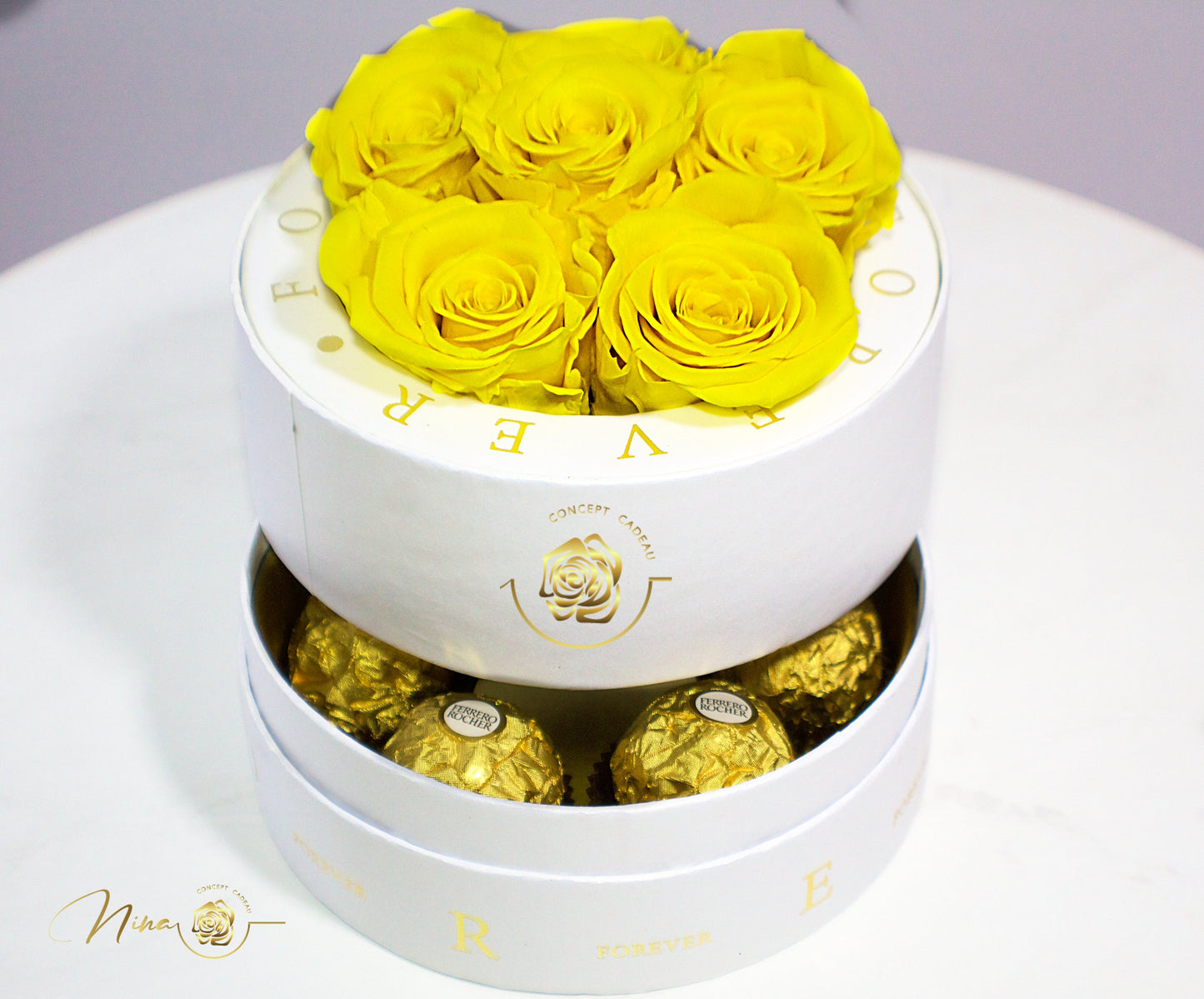 Roses_éternelles_preservées_couleurjaune