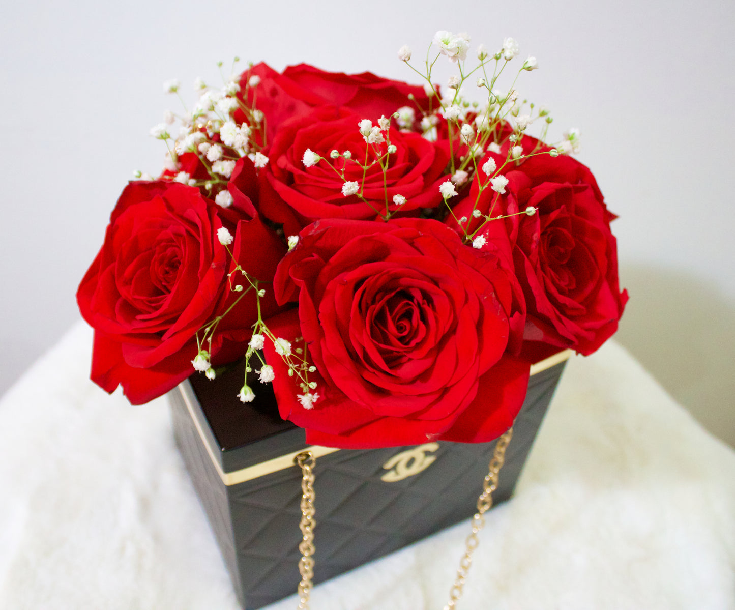 BOÎTE À ROSES FRAÎCHES