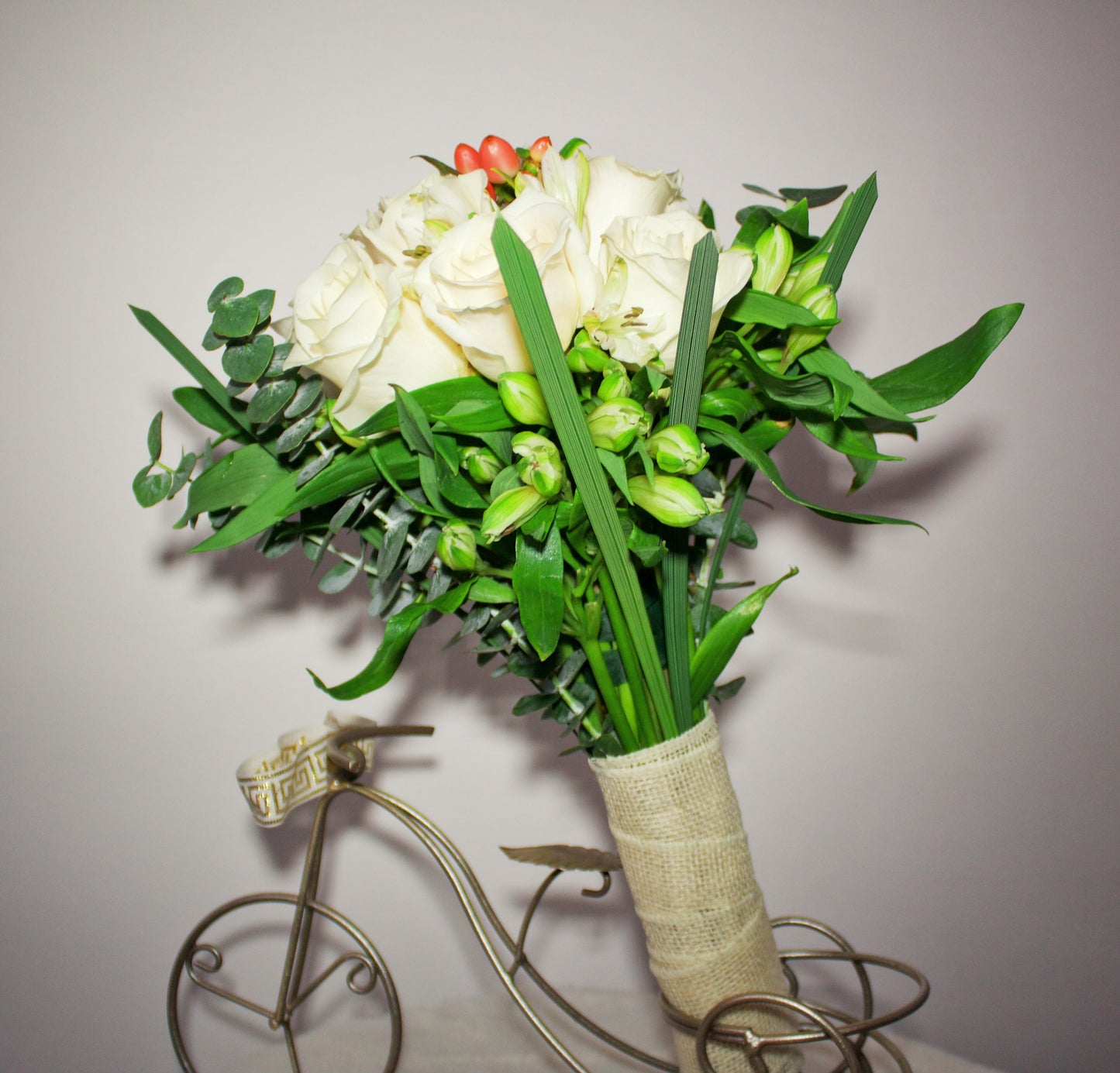 Bouquet de mariée velours