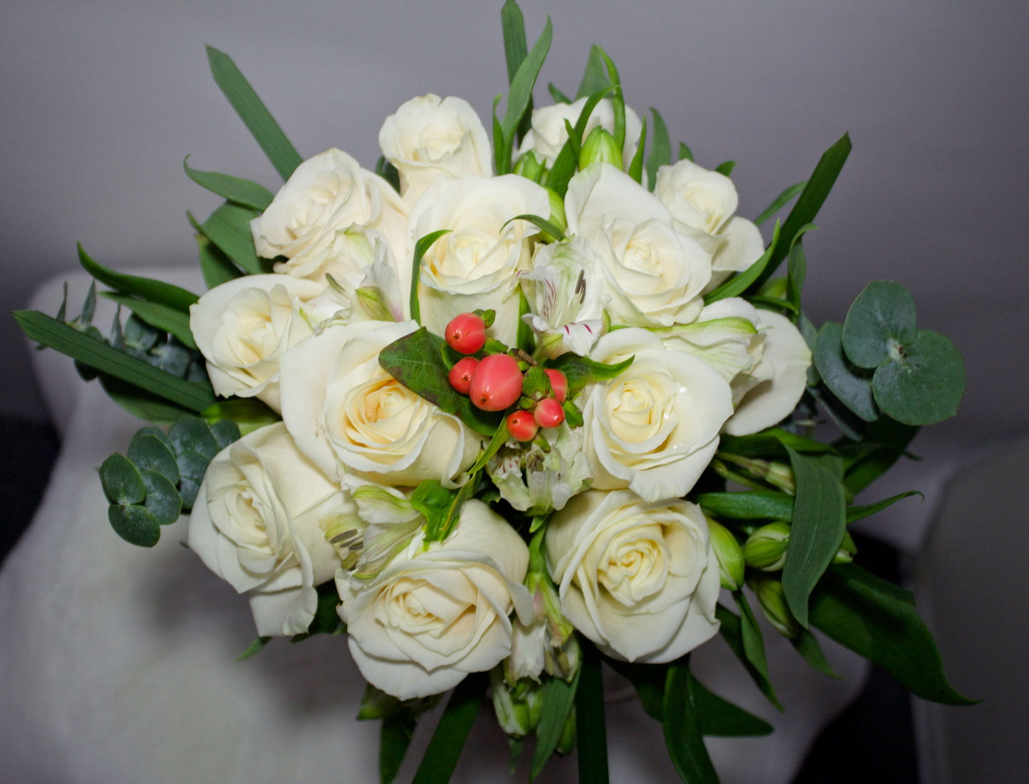 Bouquet de mariée velours