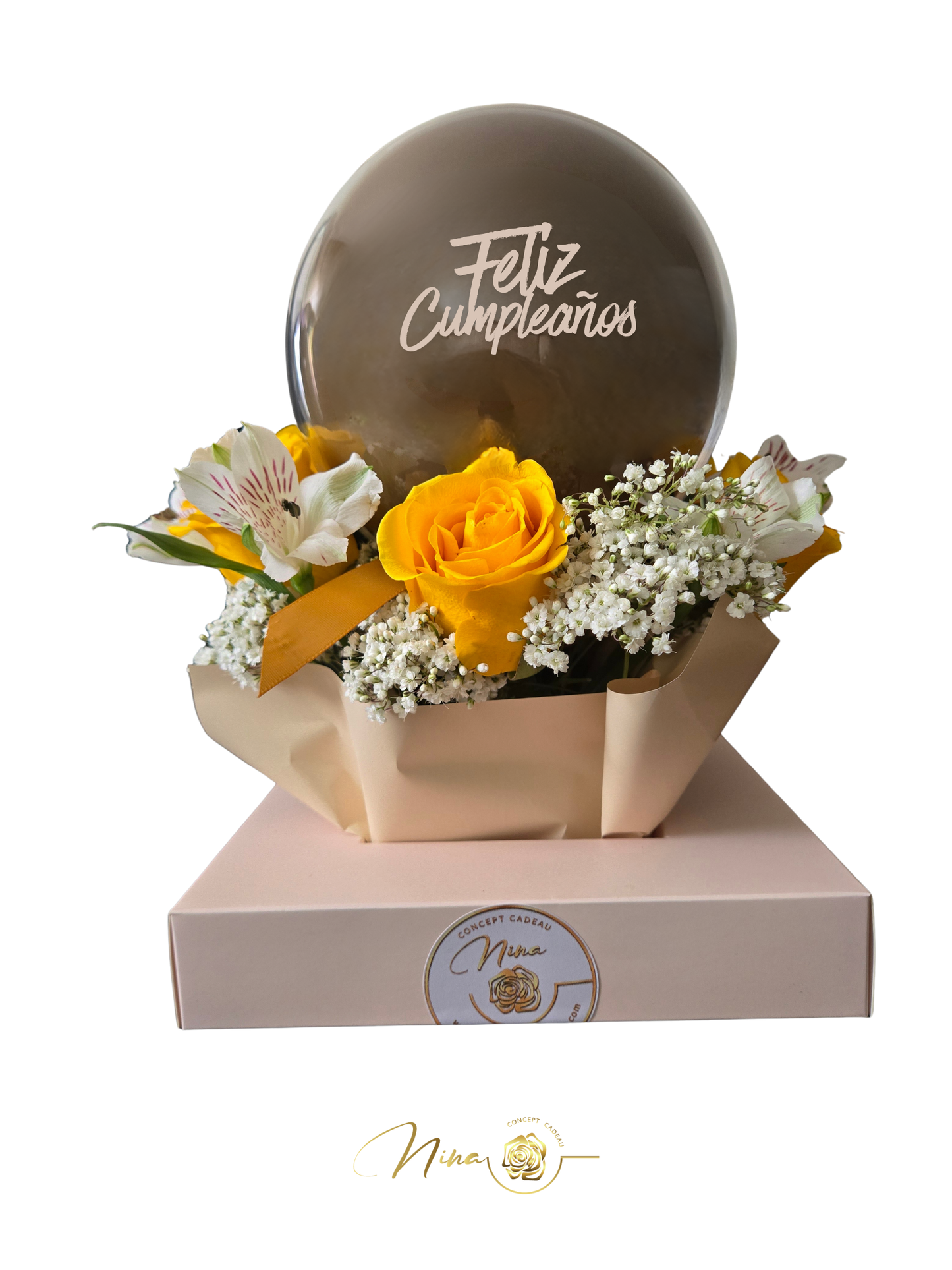 Éclat Doré- Arrangement floral élégance & Lumière