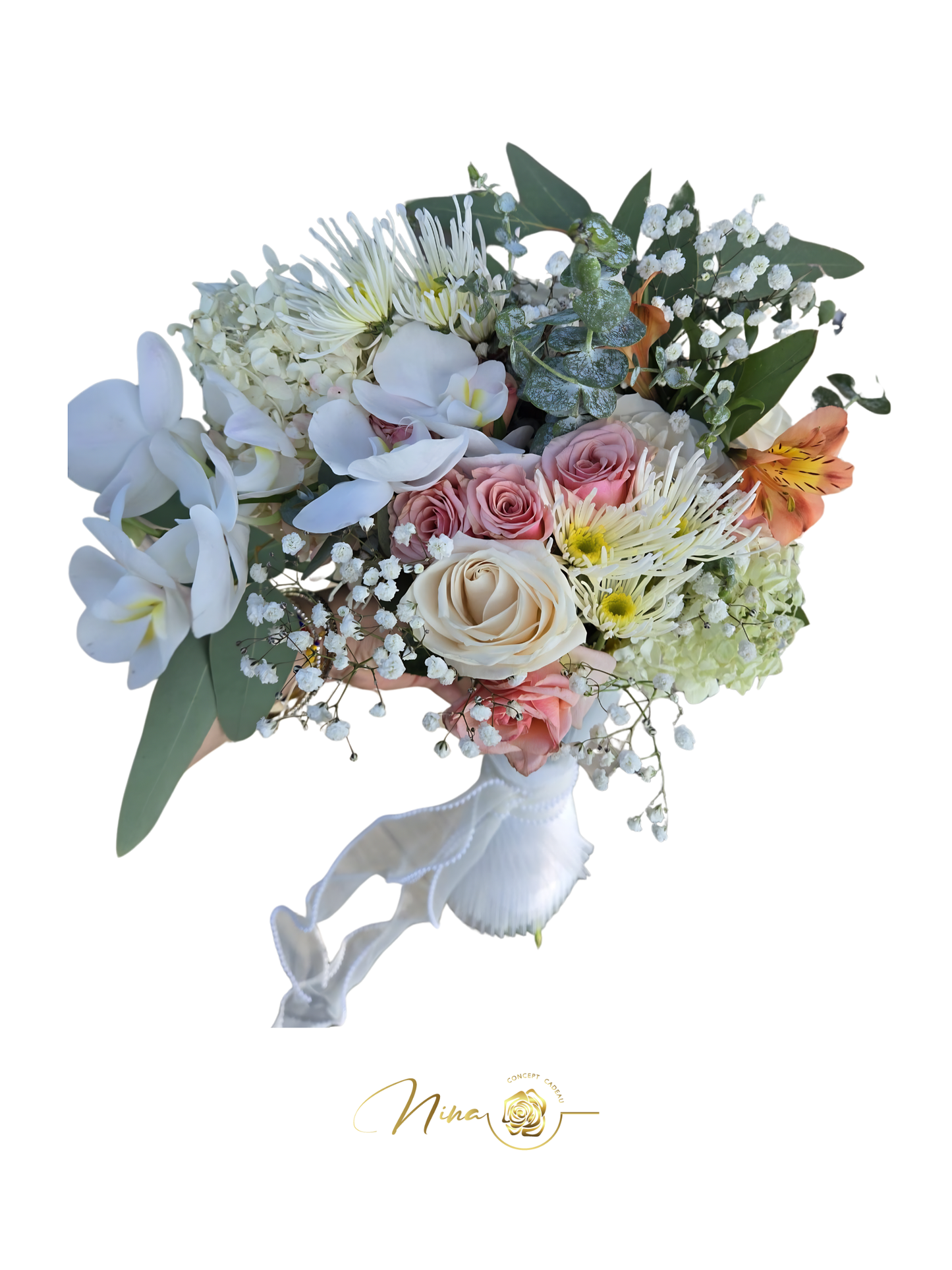 Bouquet Élégance douceur- Composition Florale Haut de Gamme