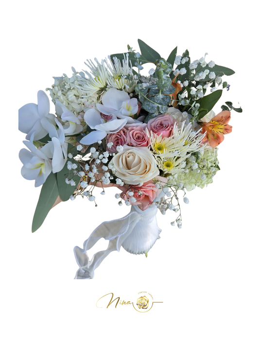 Bouquet Élégance douceur- Composition Florale Haut de Gamme