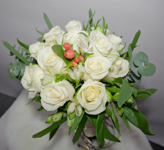 Bouquet de mariée velours
